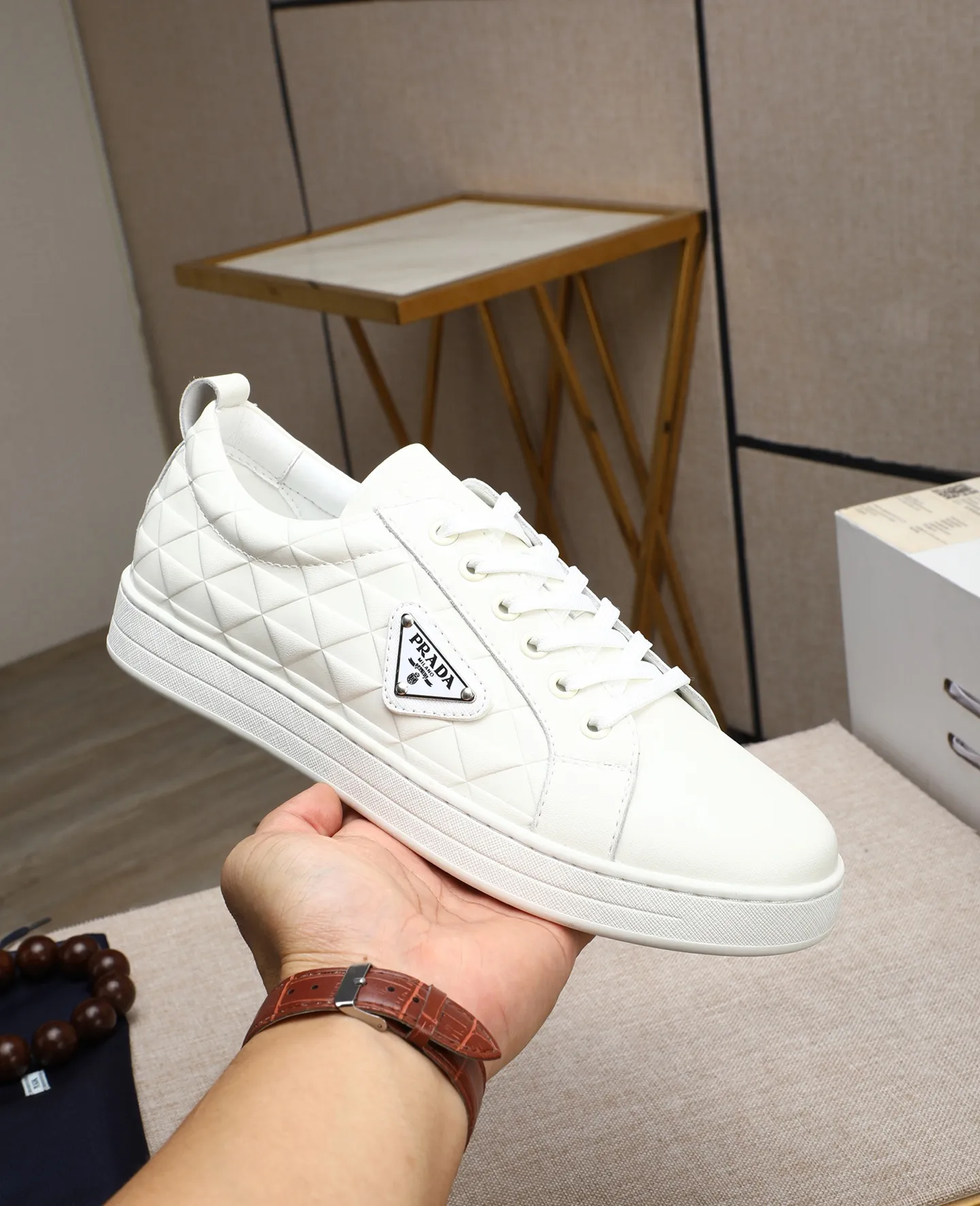 Men's men's shoes💰440🌹🌹[PRADA—Prada] latest model🙈original replica! 👟👟👟Available here. The workmanship is top-notch. The upper is made of Italian 🇮🇹Imported calfskin. ❗️Breathable genuine leather lining @Suitable for travel. The original version has an enlarged engraved sole, making it suitable for all kinds of travels, showing low-key luxury. Let quality speak for itself. Color: Size: 38-44